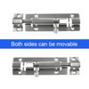 LDEXIN 2Pcs Door Security Slide Latch Lock, 4 inch/100mm Heavy