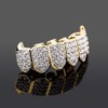 canjoyn 18K Gold Plated Iced Out CZ Zircon Lower Bottom