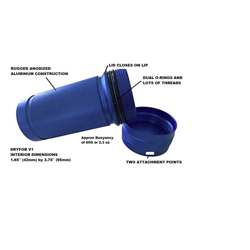DRYFOB Waterproof Car Key Container, Case, Holder - for Scuba