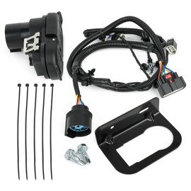 Trailer Rear Bumper Tow Connector Wiring Harness Hitch Wire Kit Without Parking Aid Compatible with Ford F-150 2015-2020 HL3Z-13A576-D HL3Z-13A576-B FU5Z-14489-A