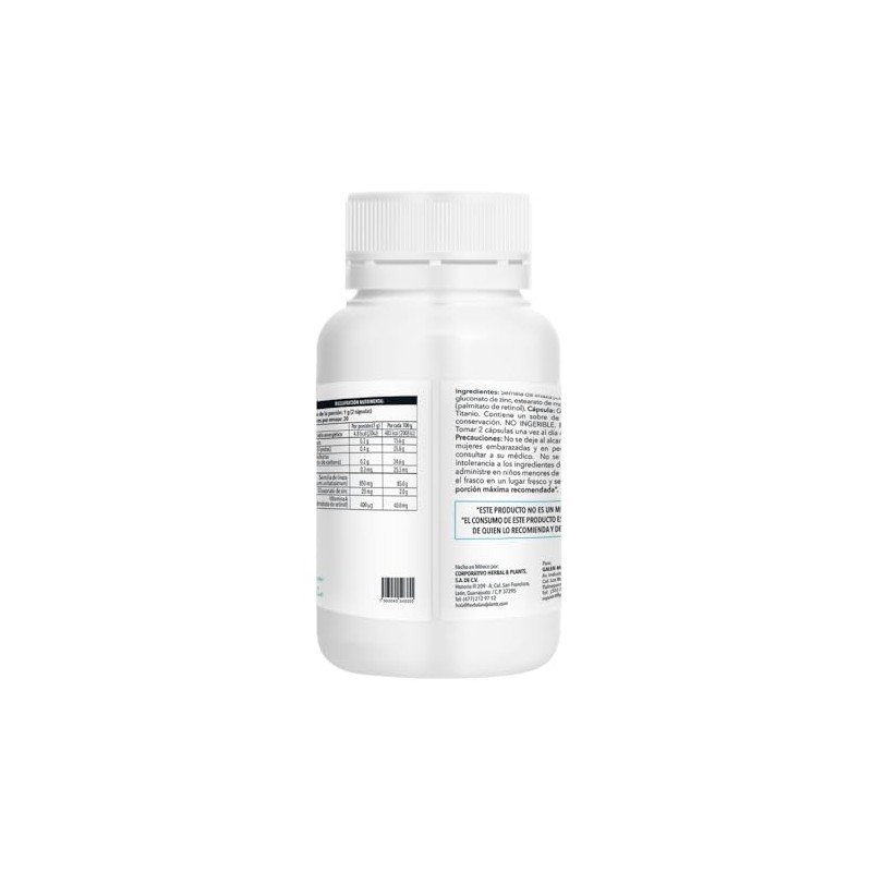 Zinc Duo Pack, Cápsulas 500 mg, 60 por Frasco (120