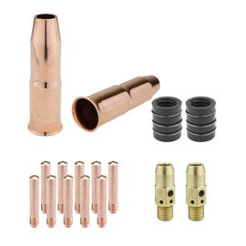 SÜA - MIG Gun Consumables Kit - Compatible with Lincoln/Magnum 300 & 400 and Tweco #3 & #4-54A Diffuser - 34A Insulator - Tip: 0.045'' - 24A Nozzle: 1/2''