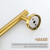 USHOWER Brushed Gold Towel Bar, 24-Inch Towel Racks for Bathroom