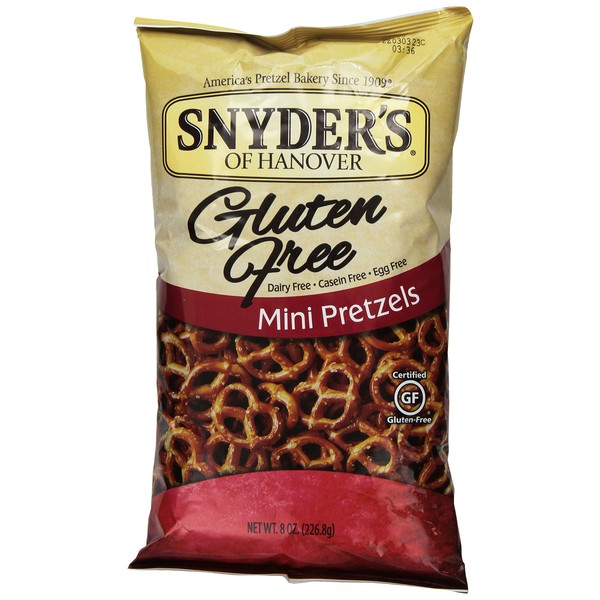 Snyder's of Hanover Gluten Free Mini Pretzels 3 Pack - 8oz.