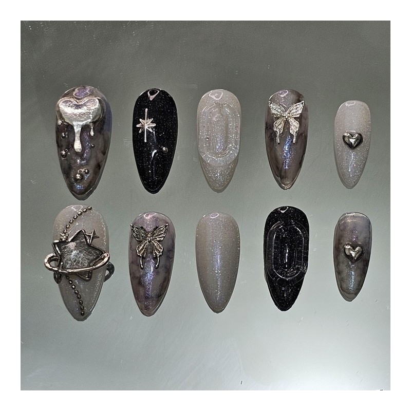 Dreamy [Handmade Nail Tips] Emily Nail - Short Coffin /