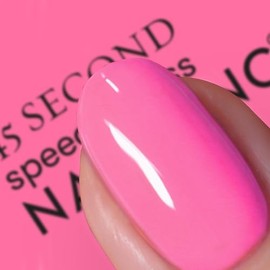 Nails Inc 45 Second Speedy Gloss, Taylor, rosa, neón, brillante, sin astillas, larga duración, secado rápido, secado al aire, manicura y pedicura prof