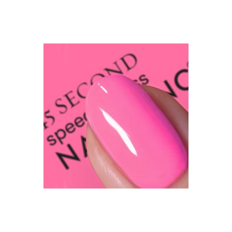 Nails Inc 45 Second Speedy Gloss, Taylor, rosa, neón, brillante,