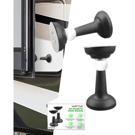 YUANTUO RV Door Holder Magnetic, Door Catch Latch, Strong Magnet, Fit for Various car Door for RV/Boat Compartments/Trailer/Motor Home/Cargo/Truck/Camper, Black, 2 Pack