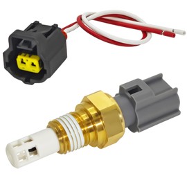 56027872 Intake Air Temperature IAT Sensor with Connector Pigtail Harness - Compatible for Chrysler Dodge Specific Vehicle Models Replaces 56027872 M56027872 AX49 SU3036