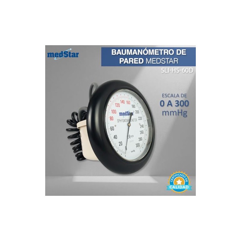 MEDSTAR | Baumanómetro Aneroide de Pared para Adulto
