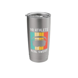 Virtual Reality Athlete Geek Gamer Retro VR Gaming Stainless Steel Insulated Tumbler