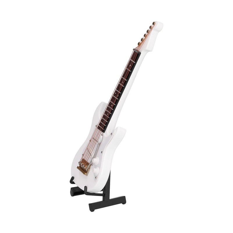 Minature Electric Guitar Wooden Mini Instrument Model Suitable for Gifts