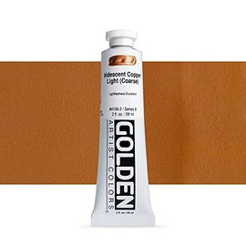 Golden Heavy Body Acrylic Paint, 2 Ounce, Iridescent Copper Light Coarse