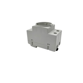 RASMACOR Schuko socket for DIN rail, rail plug, DIN 16 A, 230 V, 2P+E, for DIN rail mounting, built-in socket for distributor, control cabinet