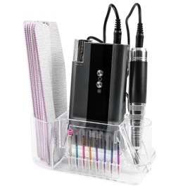 BQAN Nail Drill Holder Stand, 8 Holes for Nail Drill Bits Pro Nail Organizers and Storage for Nail Tech