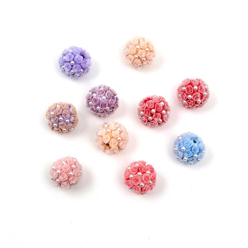 【B197】Mixes of six different fancy beads including square beads, round