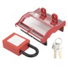 Circuit Breaker Protective Cover Padlock Set Transparent Breaker 4P 25mm