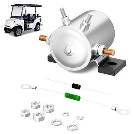 36 Volt Continuous Duty Solenoid Relay with Resistor & Diode for EZGO Electric Golf Cart, Includes Upgrade Mount Bracket & Copper Coil, Replace OEM# 27855G01, 11761G1, 27855G02, Enhanced Durability