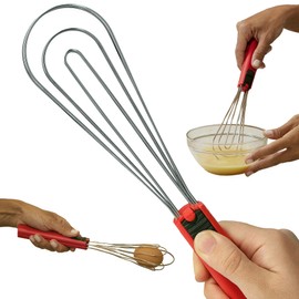 Tongs for Cooking Multipurpose 6-in-1, Kitchen Utensils, Whisks for Cooking, Egg Beater Mixer, Salad Tongs for Serving Grill Bbq Steel