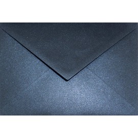 Netuno 100 Pearlescent Navy envelopes DIN C6 114x162mm 4.49x6.39 inches 120gsm Aster Metallic Queens Blue gummed Pointed Flap no Window for Invitations Wedding Christmas Birthday Cards invites RSVP