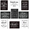 Purpeak 9 Pcs Bible Verse Mini Wood Signs Wooden Religious