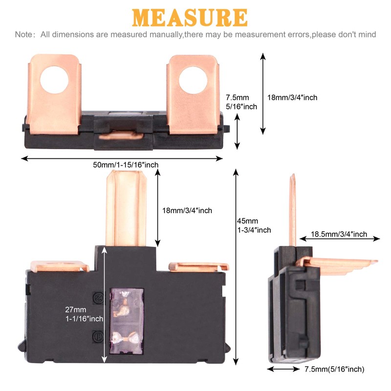 2PCS 38231-SDA-A01 Multi Block Main Battery Fuse A (100Amp/70Amp) Fit