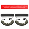 Front Brake Shoes Springs Pins Left&Right for Kawasaki Mule 3000