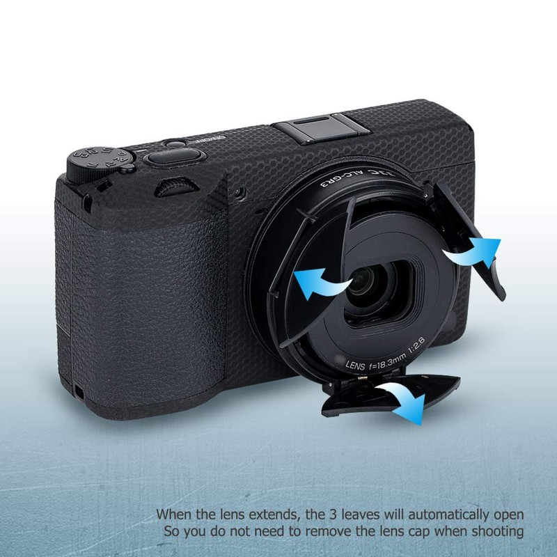 JJC Auto Open/Close Lens Cap for Ricoh GR Mark III