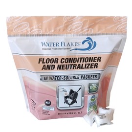 Water Flakes Stearns Floor Conditioner and Neutralizer in Premeasured Packets (1 resealable bag per case - 90 x 0.5 oz. packets)