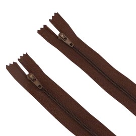 Seeking ROAM Standard Zippers, Nylon Coil, 2 Pieces (Brown, 8" Inch)