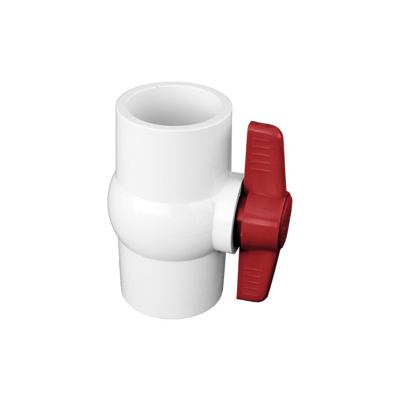 Valterra 700-20 PVC Ball Valve, White, 2" Slip