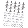 20Pieces Twist Lock Fasteners Set Including Eyelets and Studs Portable