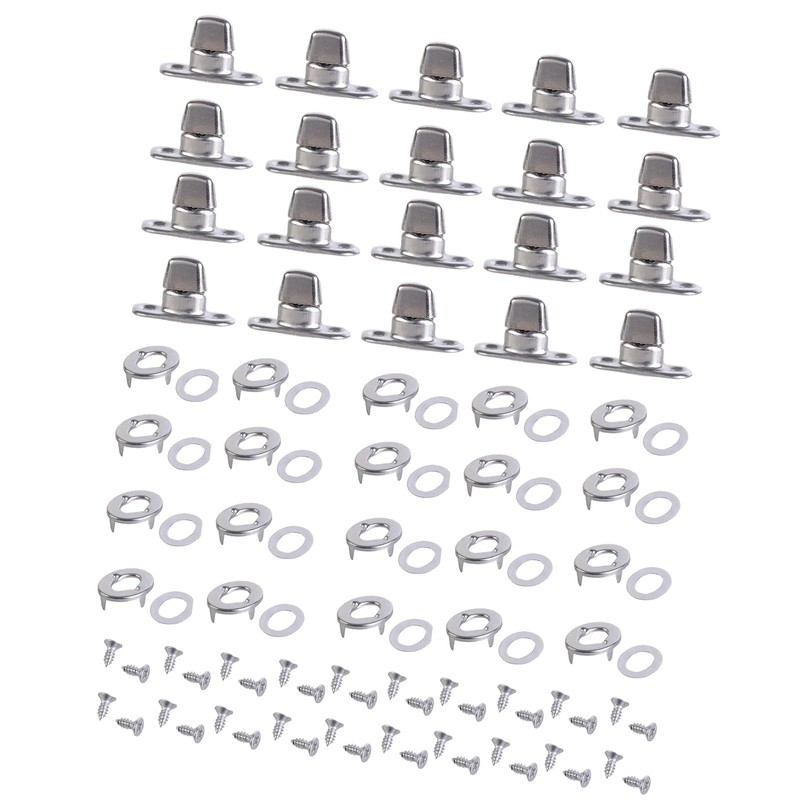 20Pieces Twist Lock Fasteners Set Including Eyelets and Studs Portable
