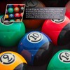 Pool Balls Black Edition, Billiard Balls, Grade AA+ 2-1/4" Regulation