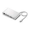 Elecom DST-C08SV Docking Station PD [Charging Type C/USB3.0/MiniDisplay/HDMI/D-sub/φ3.5/SD+microSD/LAN] 11.8 inches