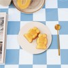 Ohocut Checkered Table Cloth Square Tablecloth, Classic Blue Checkerboard Tablecloth