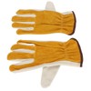 Garden Cowhide Gloves Puncture Proof Wearproof Full Finger Leather Gloves