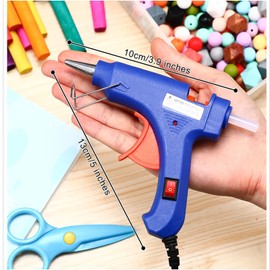 Zhengmy 12 Pieces Mini Hot Glue Gun Crafts Hot Glue Guns Small Hot Melt Gun Arts Craft DIY Glue Gun for School DIY Arts Class Projects Home Quick Repairs (Blue)