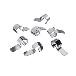 Westmark 24 Lid Clips, Suitable for All Round Rim Preserving/Preserving Jars, Alloy Steel, Silver, 407522E3