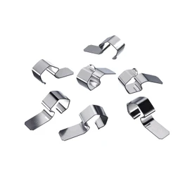 Westmark 24 Lid Clips, Suitable for All Round Rim Preserving/Preserving Jars, Alloy Steel, Silver, 407522E3