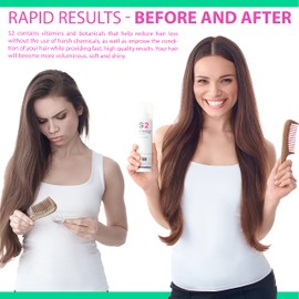 NAPURA S2 Anti Hair Loss Biotin Shampoo - Hair Thickening Organic Shampoo for All Hair Types - Professional Sulfate Free Hair Growth Shampoo for Men and Women with Peppermint and Eucalyptus Oil (S2 Hair Loss Shampoo 13.53 fl oz)