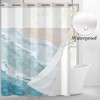 Caheansi No Hook Shower Curtain with Snap in Liner, Hotel