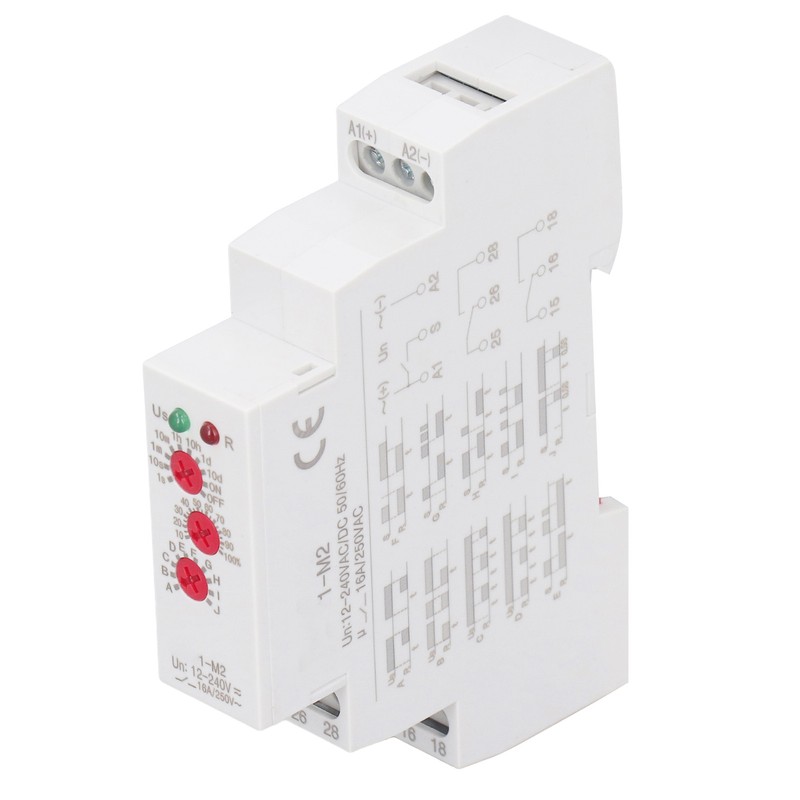 Time Relay Multifunctional Normally Open DIN Rail Delay Timer Switch