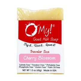O My! Goat Milk Soap Bar 1.5oz Traveler | Made with Farm-Fresh Goat Milk | Free of Parabens & More | Handcrafted USA