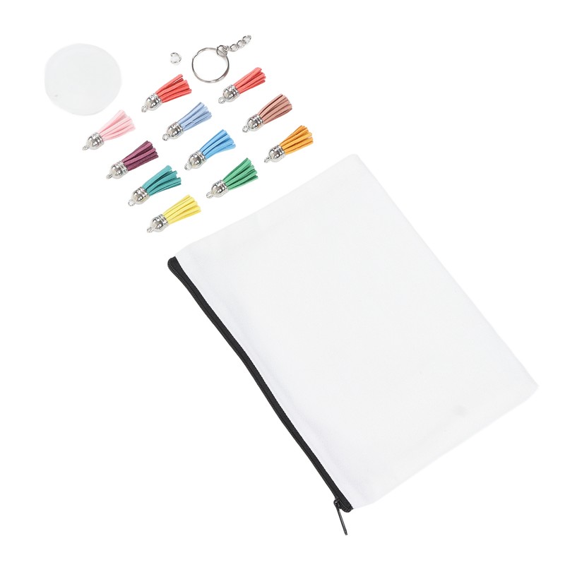 Sublimation Cosmetic Bag Blanks Set DIY Thermal Transfer Blank Cosmetic
