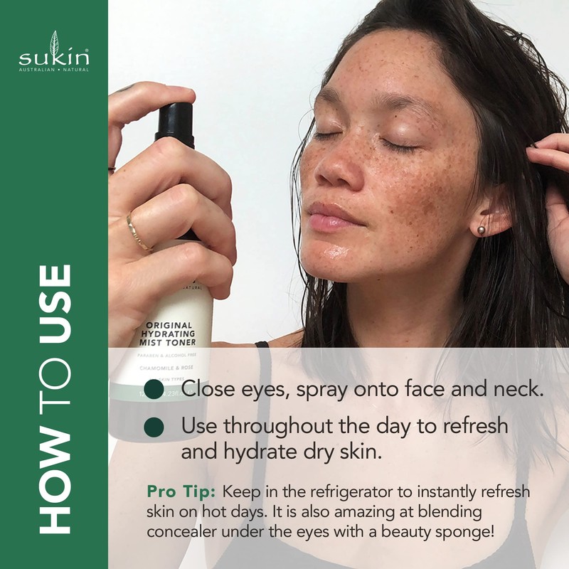 Sukin Signature Hydrating Mist Toner 125ml - alcohol free with
