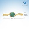 JEWELEXCESS Emerald Ring May Birthstone Jewelry – 0.50 Carat Emerald