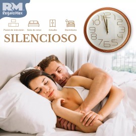 Rm Regalomex Reloj Análogo De Pared Plástico Novedoso