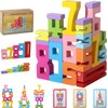 20pcs Wooden Number Building Blocks, Friends of Ten Blocks