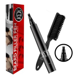 Pluma Para Barba Bigote Y Cejas Hombre Atractivo Barba N Color Negro